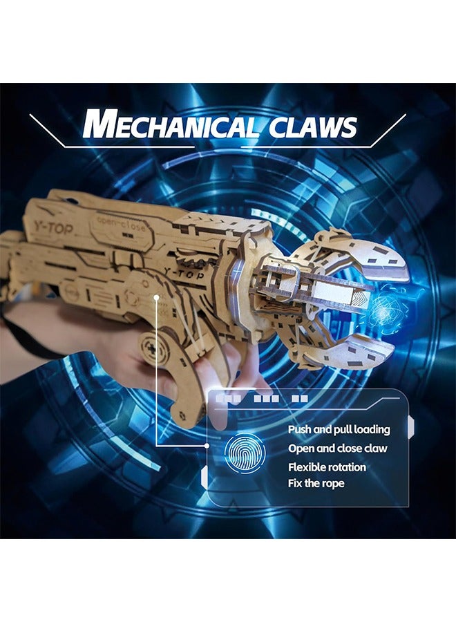 3D لغز خشبي ذراع الروبوت الهندسة الميكانيكية مجموعات ، مجموعات خشبية البناء ، ديي مجموعات الكبار ، الرجال ذراع الروبوت هدية ، هدية عيد ميلاد فريدة من نوعها في سن المراهقة أو الكبار ديكور المنزل - Image 2